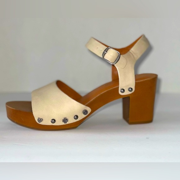 Lucky Brand Shoes - Lucky Brand - Hollie Chunky Wooden Platform Leather Heels